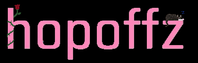 hopoffz with roses on the h and my son snoozing on the z